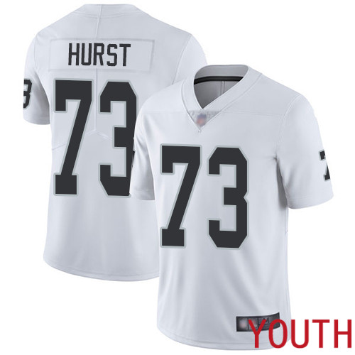 Oakland Raiders Limited White Youth Maurice Hurst Road Jersey NFL Football #73 Vapor Untouchable Jersey